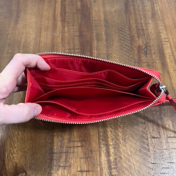 EUC COACH Legacy Ocelot Zippy Leopard Coral Wallet/Wristlet #47987 - Picture 4 of 4